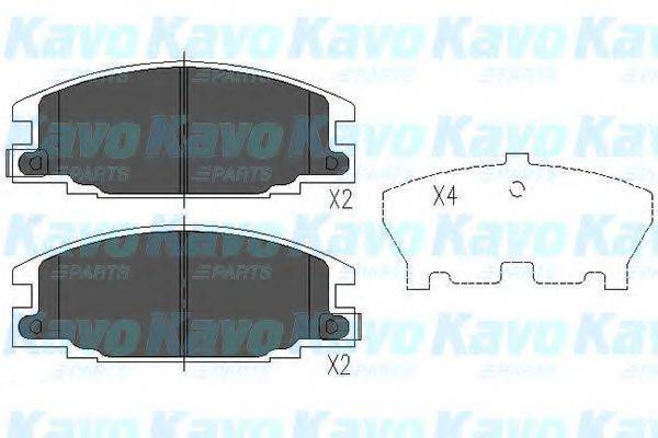 Комплект тормозных колодок, дисковый тормоз KBP-3503 KAVO PARTS