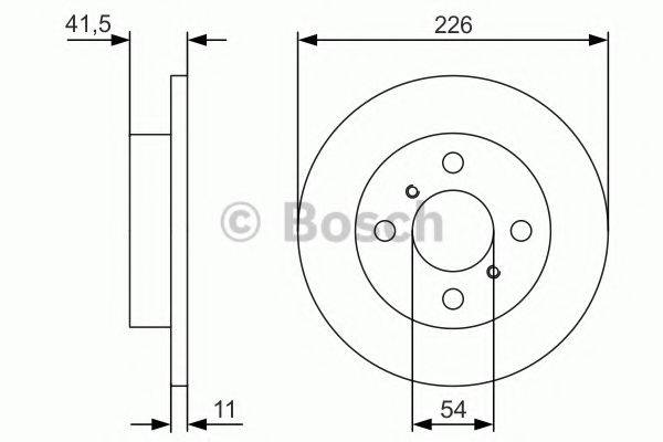 Тормозной диск 0 986 479 U51 BOSCH