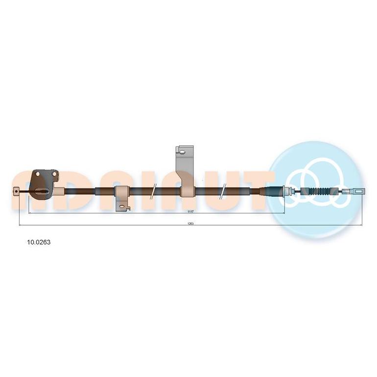 Трос тормоза стояночного 10.0263 ADRIAUTO