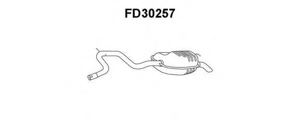 Глушитель выхлопных газов конечный FD30257 VENEPORTE