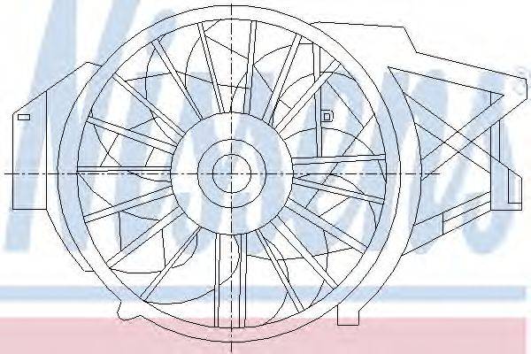 Вентилятор, охлаждение двигателя 85398 NISSENS