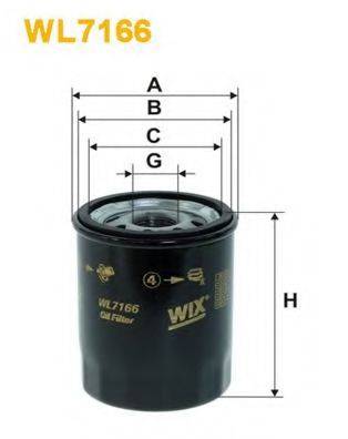 Фильтр масляный WL7166 WIX FILTERS