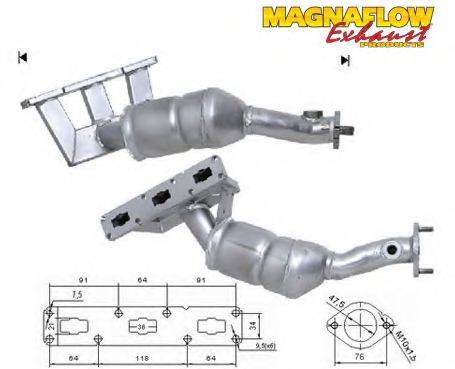 Катализатор 70615 MAGNAFLOW