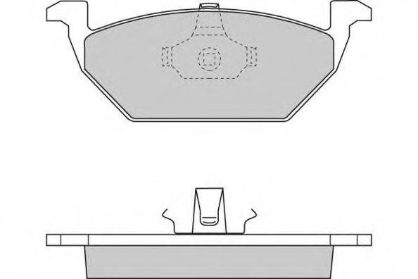 Комплект тормозных колодок, дисковый тормоз 12-0712 E.T.F.