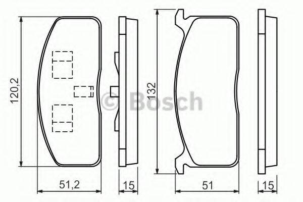 Комплект тормозных колодок 0 986 494 457 BOSCH