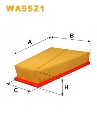 Фильтр воздушный WA9521 WIX FILTERS
