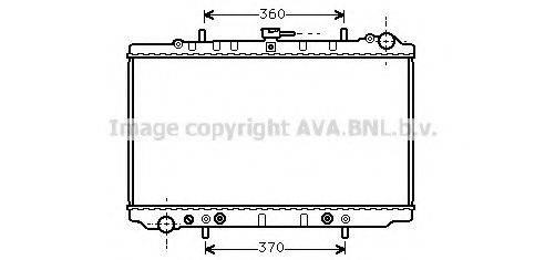 Радиатор, охлаждение двигателя DN2138 AVA QUALITY COOLING