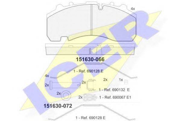 Комплект тормозных колодок, дисковый тормоз