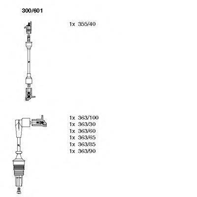 Комплект проводов зажигания 300/601 BREMI