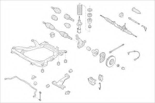 Подвеска колеса OPEL-09009-F DELPHI