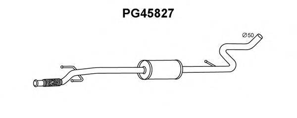 Предглушитель выхлопных газов PG45827 VENEPORTE