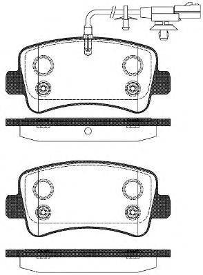 Комплект тормозных колодок, дисковый тормоз P15393.11 WOKING