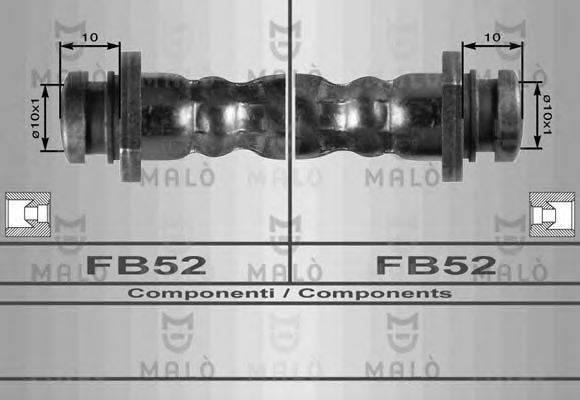 Тормозной шланг 80080 MALO