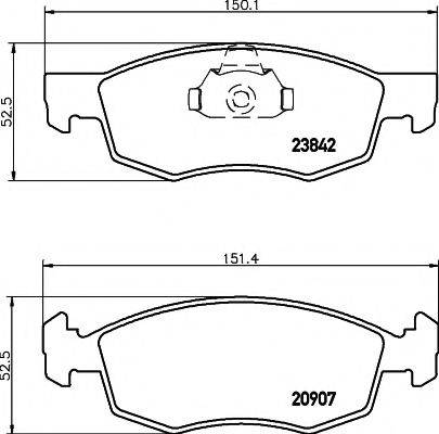 23842/18,0мм Тормозные колодки PAGID T1345 PAGID