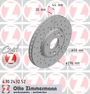 Тормозной диск 470.2432.52 ZIMMERMANN