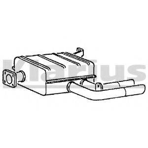 Глушитель выхлопных газов конечный 210311 KLARIUS