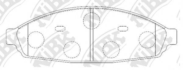 Комплект тормозных колодок PN0418 NiBK