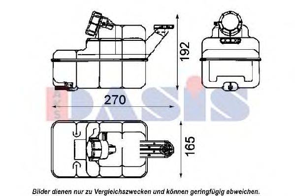 Компенсационный бак, охлаждающая жидкость 401070N AKS DASIS