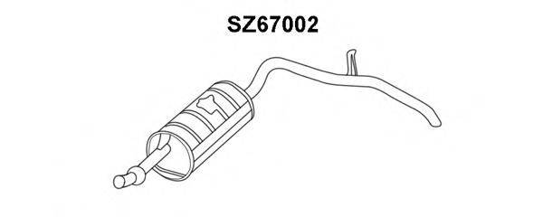 Глушитель выхлопных газов конечный SZ67002 VENEPORTE