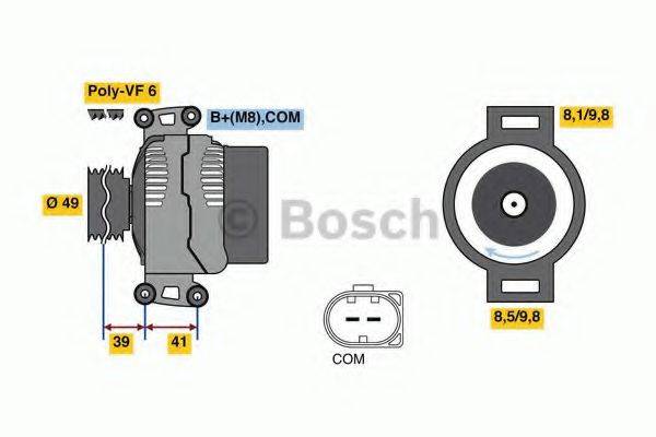 Генератор 0 986 048 820 BOSCH