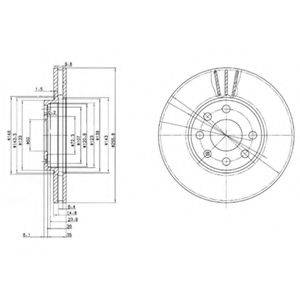 Тормозной диск BG3404 DELPHI