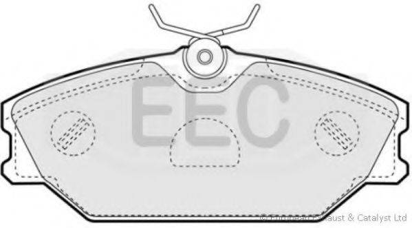Комплект тормозных колодок, дисковый тормоз BRP1141 EEC