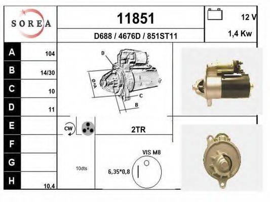 Стартер 11851 EAI