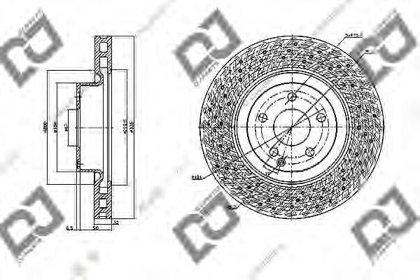 Тормозной диск BD1148 DJ PARTS