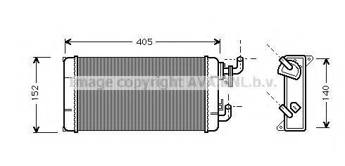 Теплообменник, отопление салона MS6258 AVA QUALITY COOLING