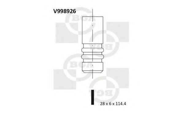Впускной клапан V998926 BGA