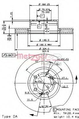 Тормозной диск 21248 LEMFORDER