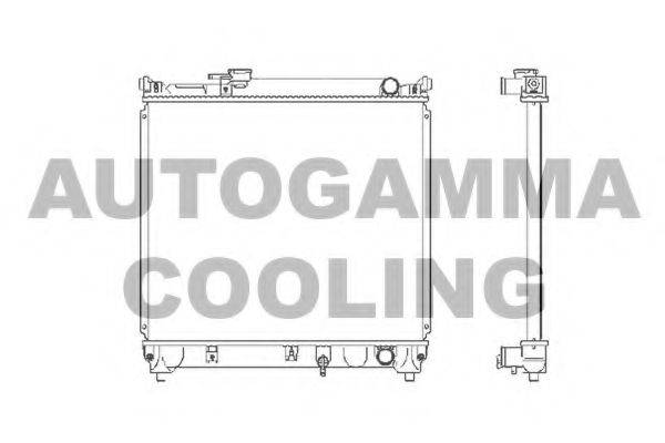 Радиатор, охлаждение двигателя 102343 AUTOGAMMA