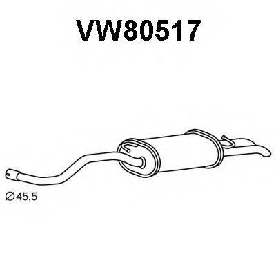 Глушитель выхлопных газов конечный VW80517 VENEPORTE