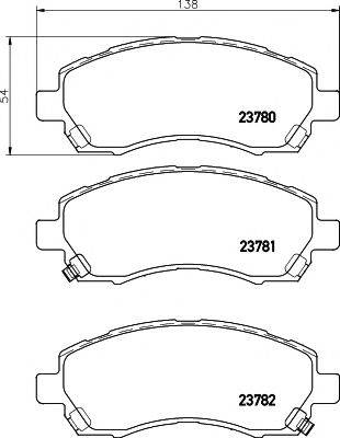 23780/17,0мм Тормозные колодки PAGID T1320 PAGID
