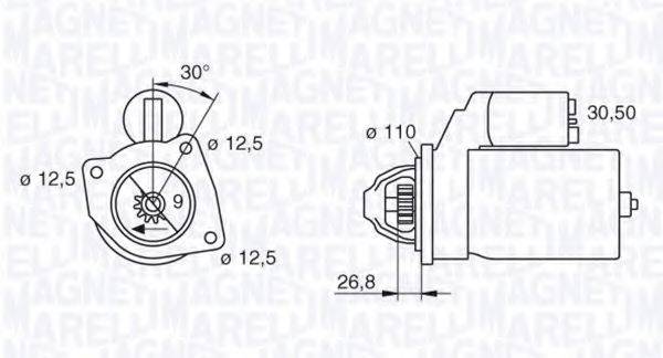 Стартер 063216741010 MAGNETI MARELLI