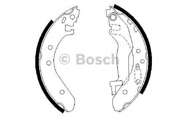 Комлект тормозных накладок 0 986 487 364 BOSCH