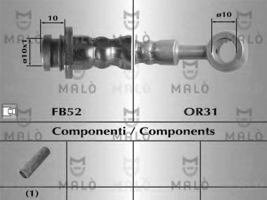 Тормозной шланг 80696 MALO