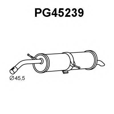 Глушитель выхлопных газов конечный PG45239 VENEPORTE