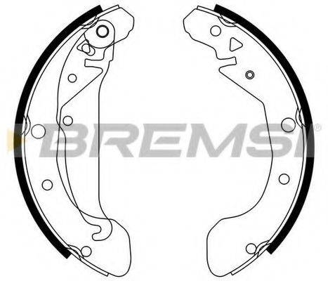 Комплект тормозных колодок GF0632 BREMSI