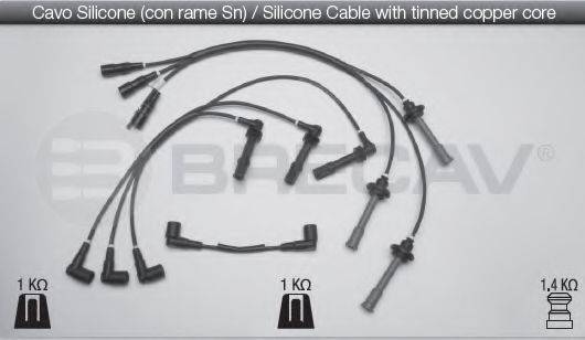 Комплект проводов зажигания 01.540 BRECAV