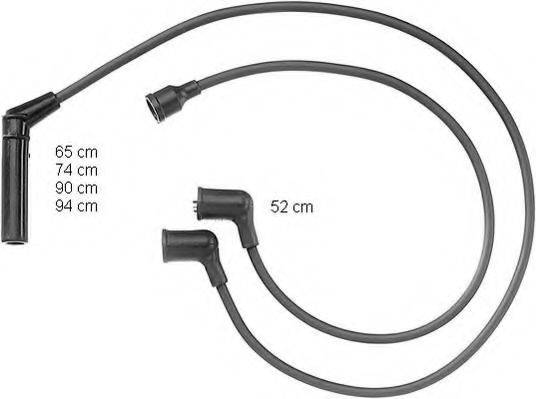 Комплект проводов зажигания ZEF854 BERU
