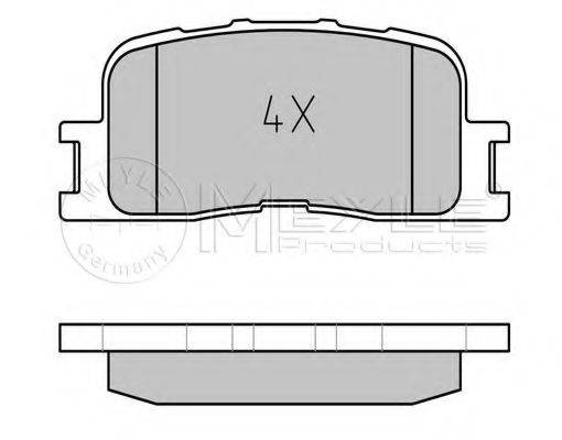 Комплект тормозных колодок, дисковый тормоз 025 237 0215/W MEYLE
