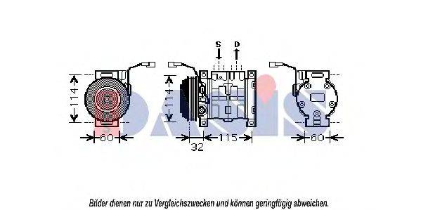 Компрессор, кондиционер 851888N AKS DASIS