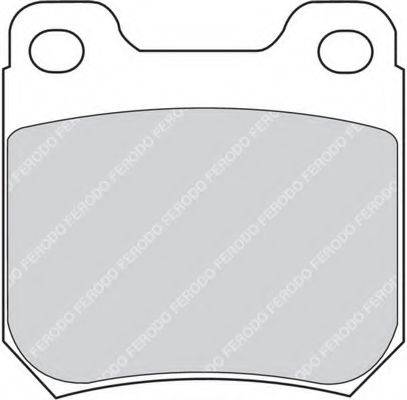 Комплект тормозных колодок, дисковый тормоз FDB973 FERODO