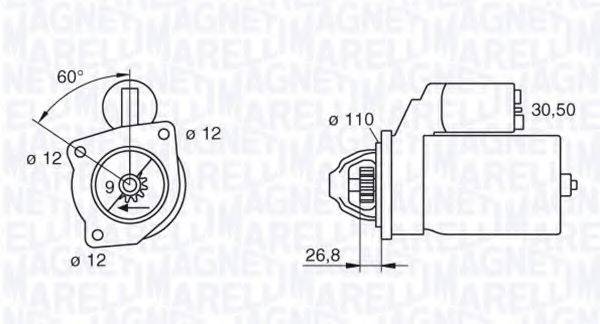 Стартер 063217226010 MAGNETI MARELLI