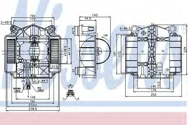 Вентилятор салона 87110 NISSENS