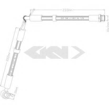 Тормозной шланг BBH-4607 KAVO PARTS