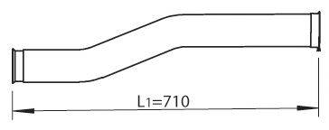 Труба выхлопного газа 80233 DINEX