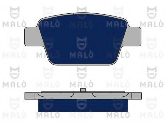 Комплект тормозных колодок, дисковый тормоз 1050129 MALO