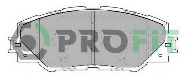 Комплект тормозных колодок, дисковый тормоз 5000-4136 C PROFIT